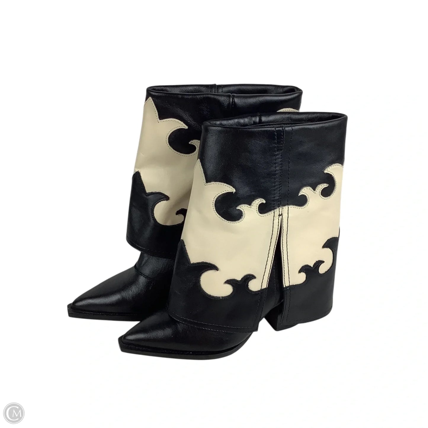 Boots Western By Cmc In Black & Tan, Size: 5