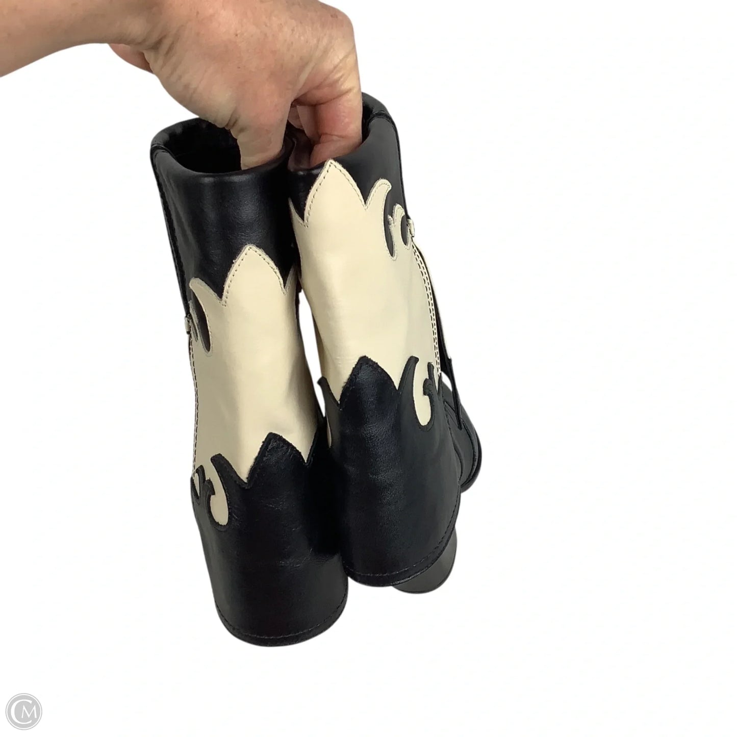 Boots Western By Cmc In Black & Tan, Size: 5