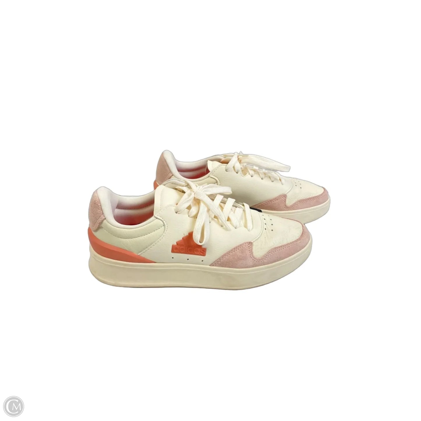 Shoes Sneakers By Adidas In Cream & Pink, Size: 8
