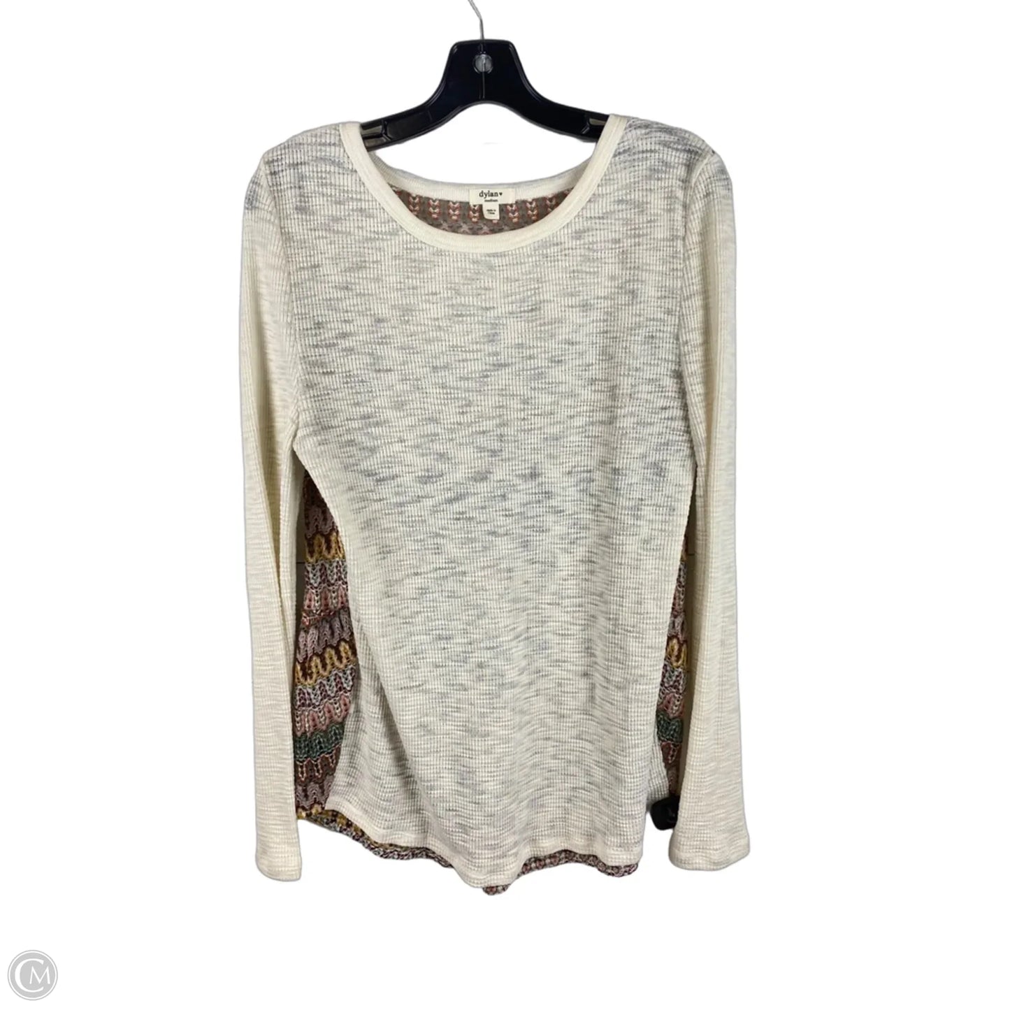 Top Long Sleeve By Dylan In Cream, Size: M