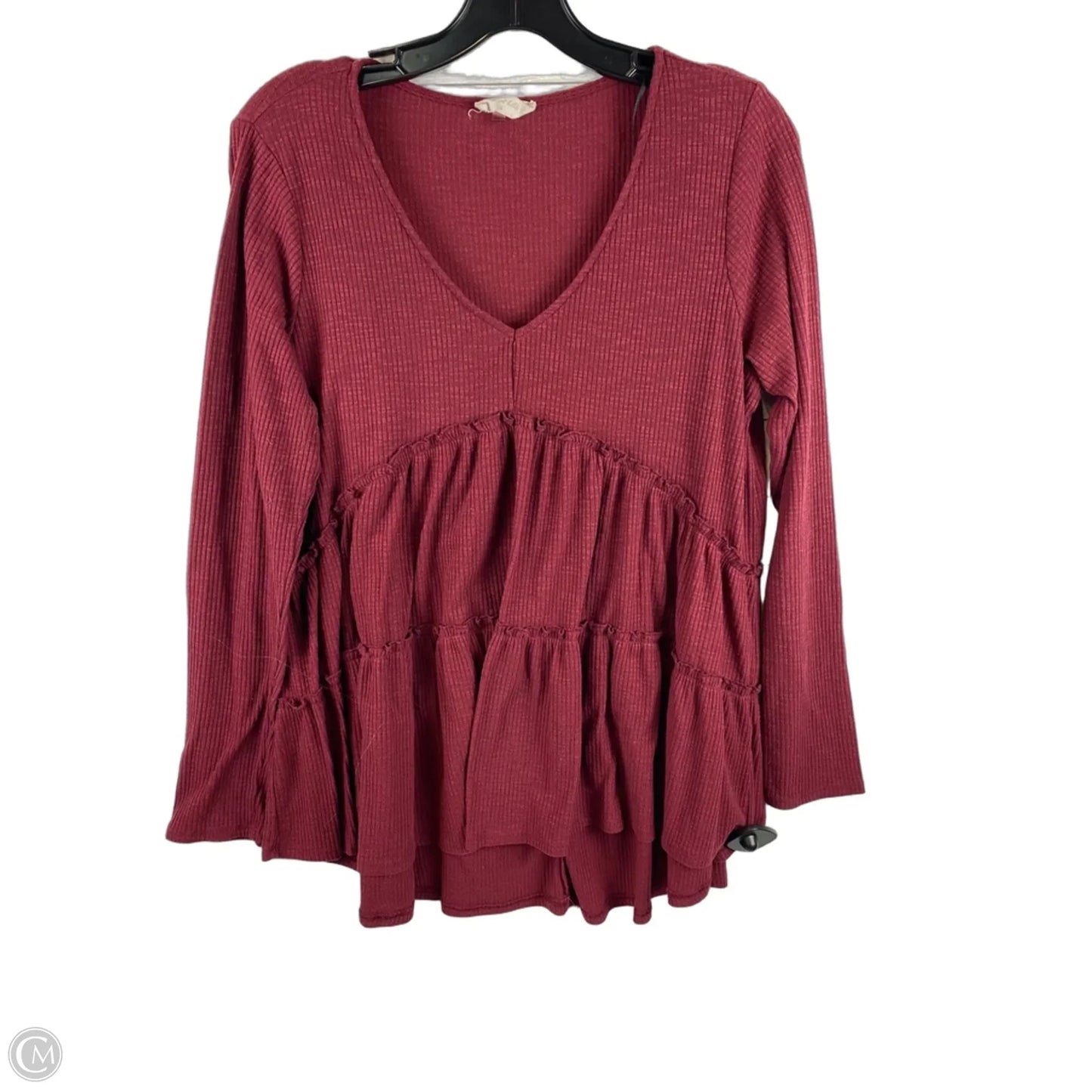 Top Long Sleeve Basic By Altard State In Red, Size: L