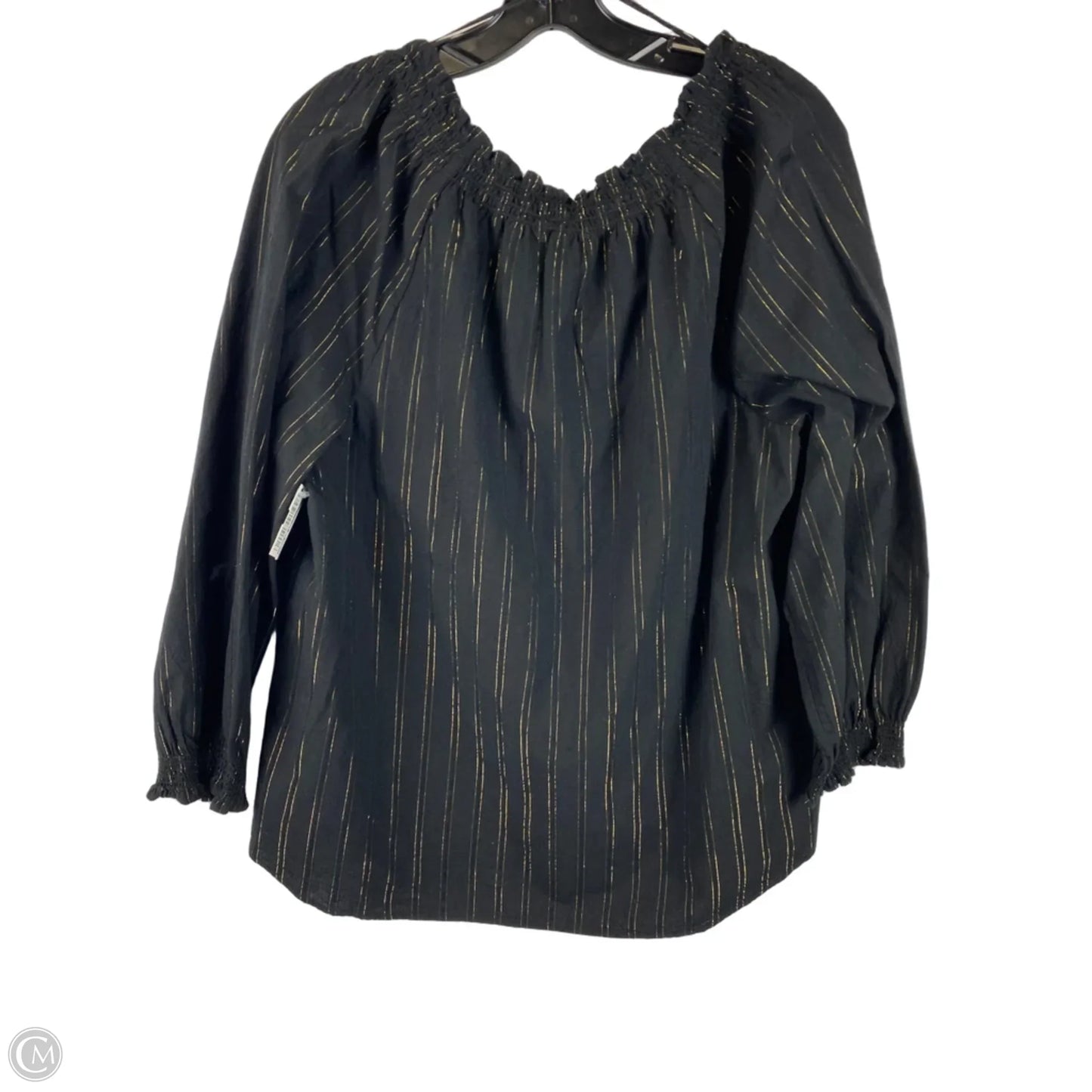 Top Long Sleeve By Crown And Ivy In Black, Size: Xl