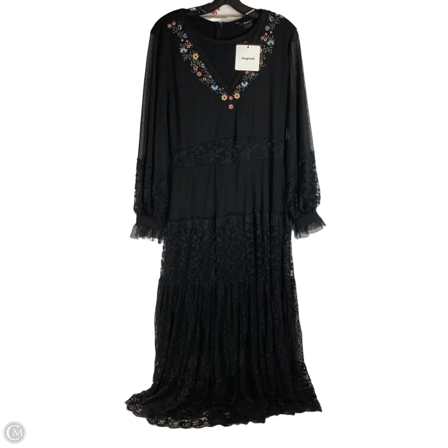 Dress Party Long By Desigual In Black, Size: Xl