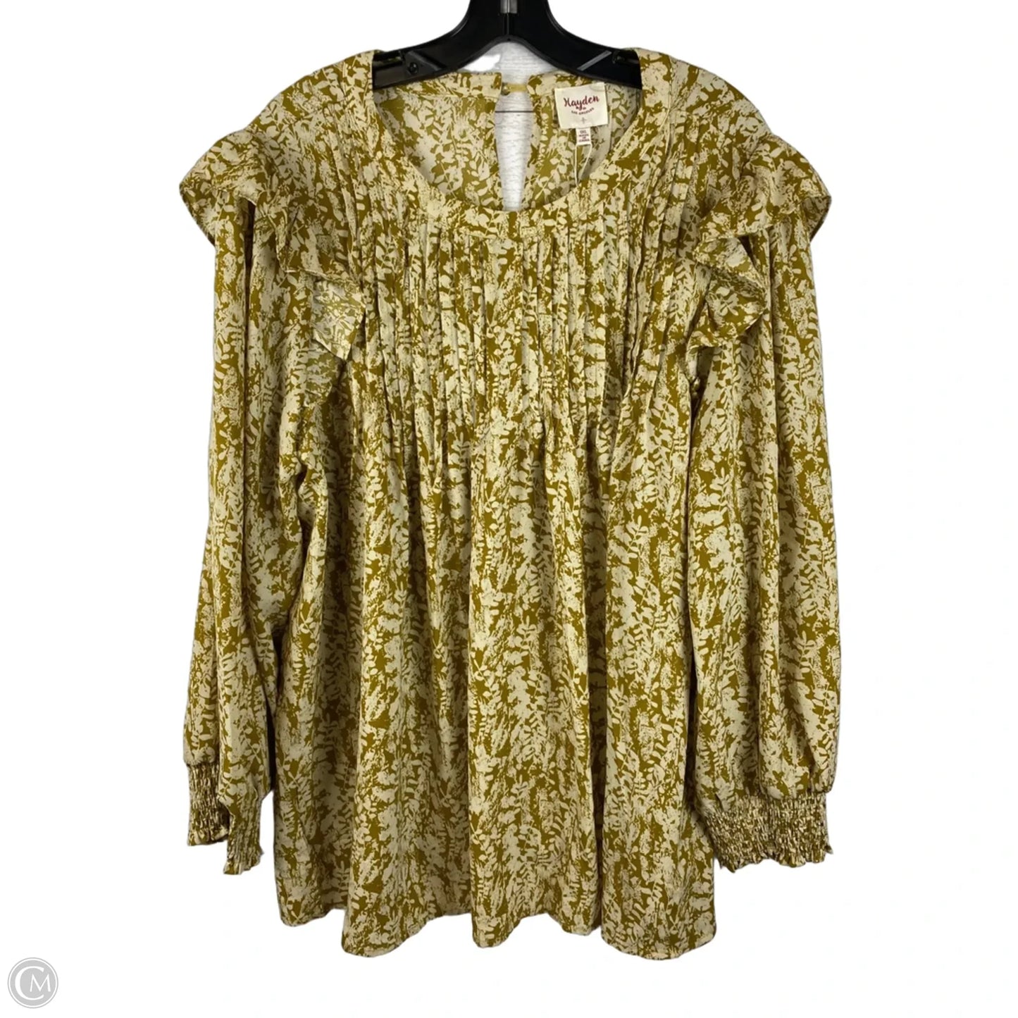 Top Long Sleeve By Hayden La In Green, Size: 1x