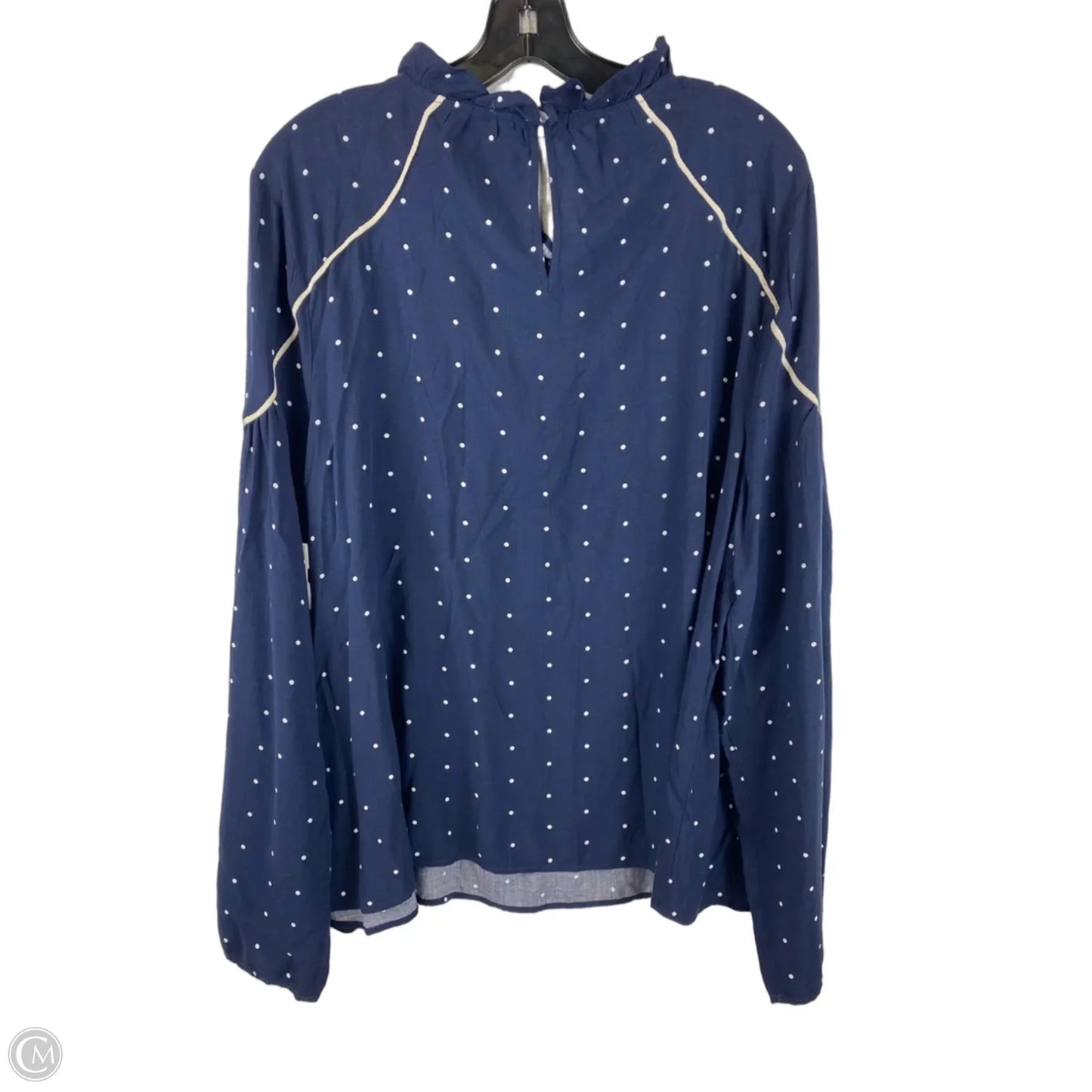 Top Long Sleeve By Crown And Ivy In Navy, Size: Xxl