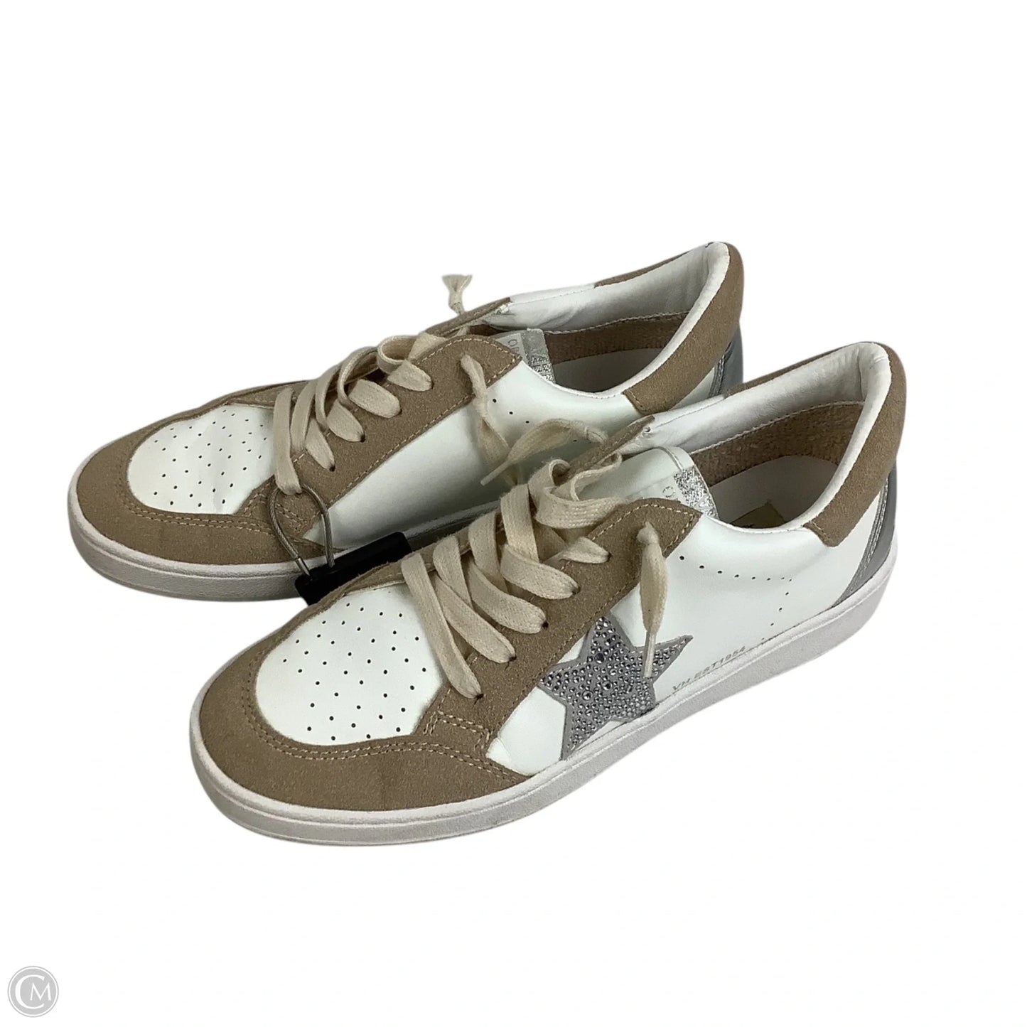 Shoes Sneakers By Vintage Havana In Brown & Cream, Size: 9
