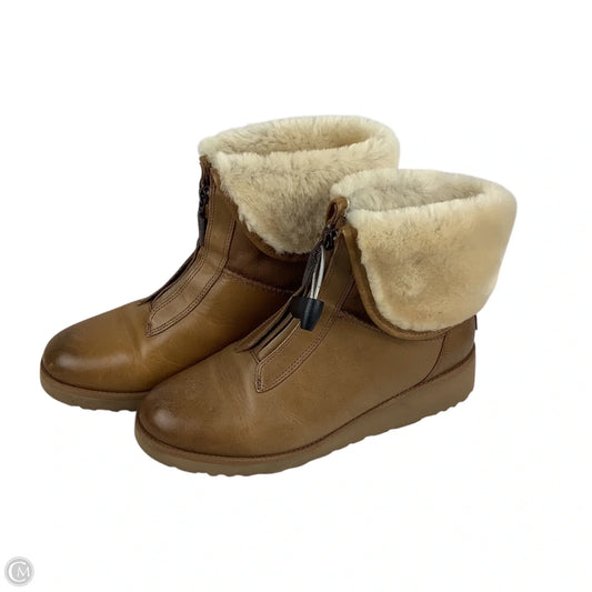 Boots Designer By Ugg In Brown, Size: 8.5