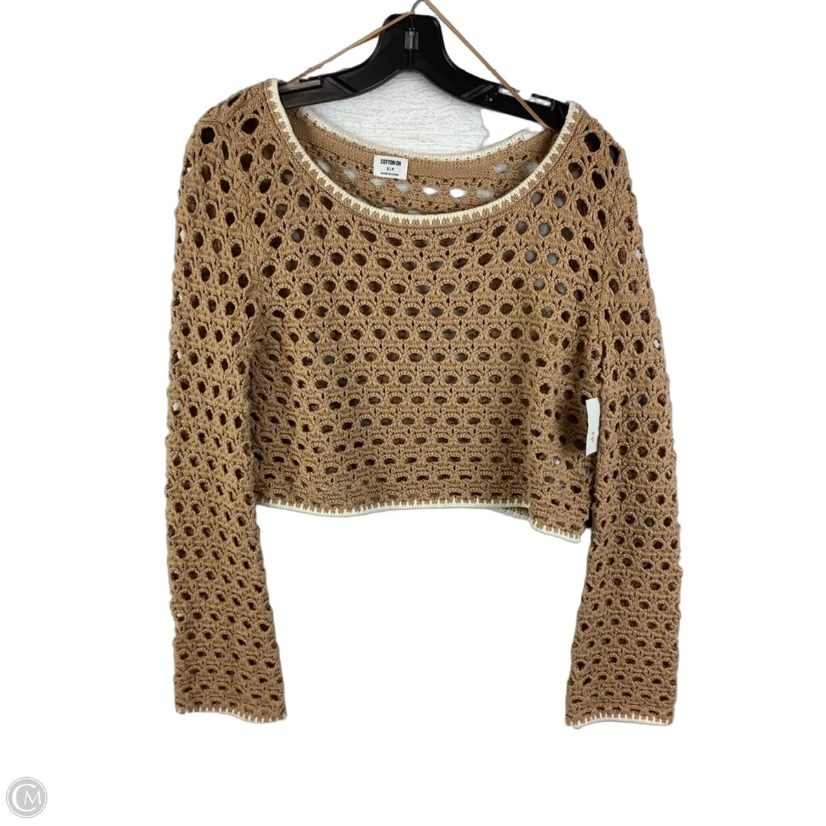 Sweater By Clothes Mentor In Brown, Size: S