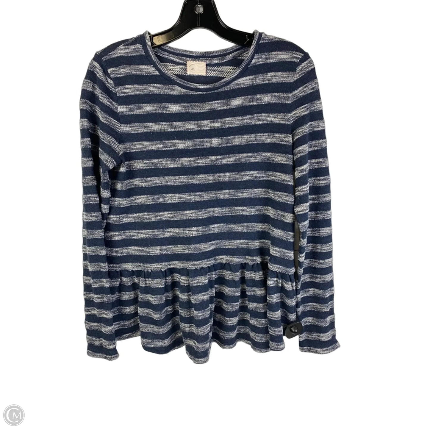 Top Long Sleeve By Anthropologie In Plaid Pattern, Size: S