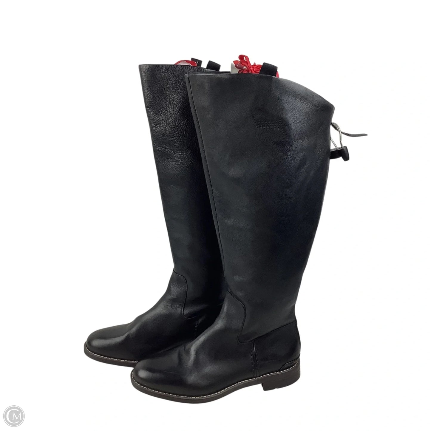 Boots Knee Flats By Franco Sarto In Black, Size: 9W-WC