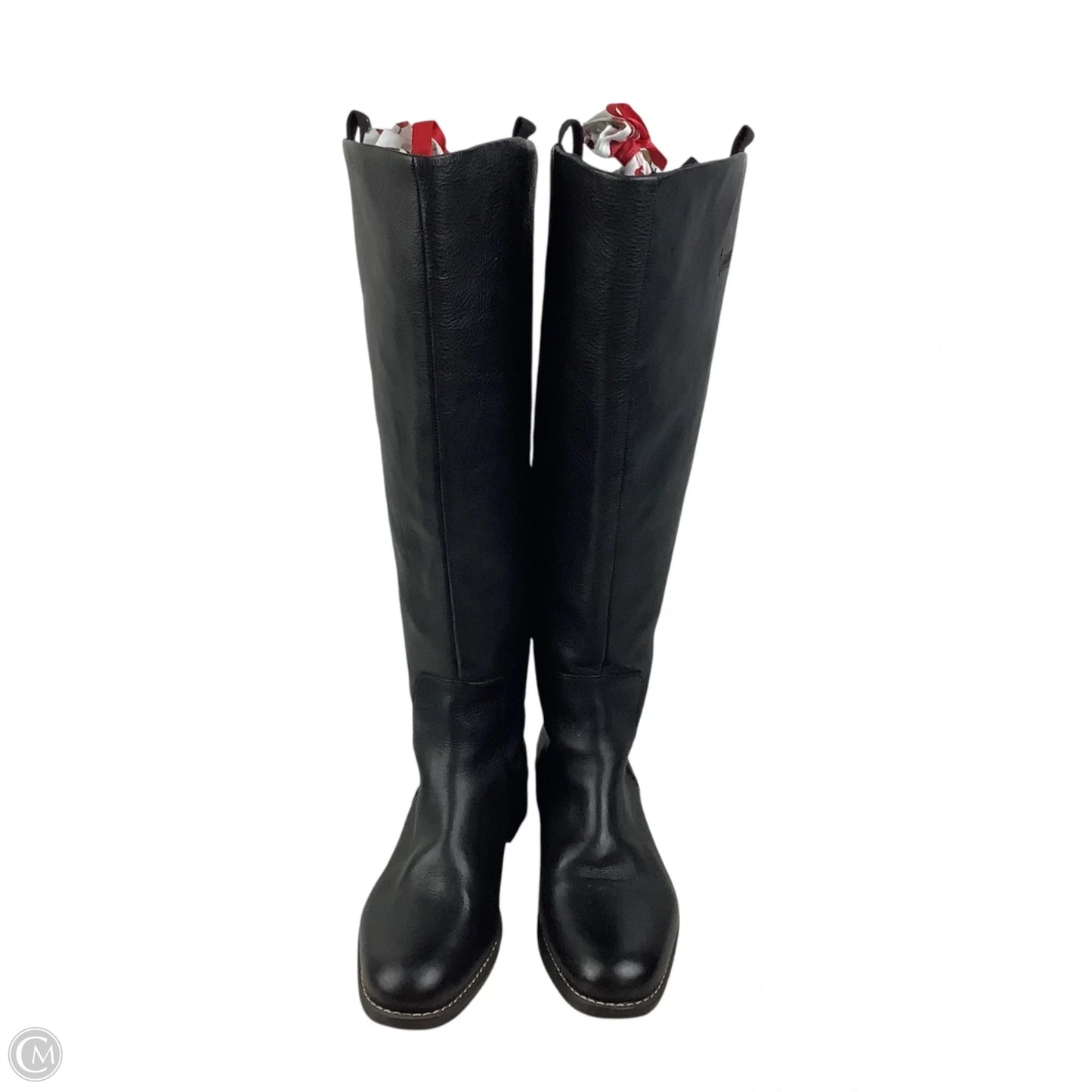 Boots Knee Flats By Franco Sarto In Black, Size: 9W-WC