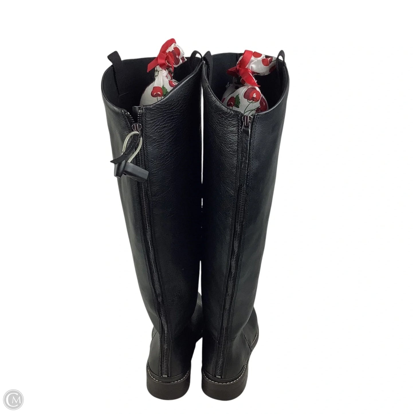 Boots Knee Flats By Franco Sarto In Black, Size: 9W-WC