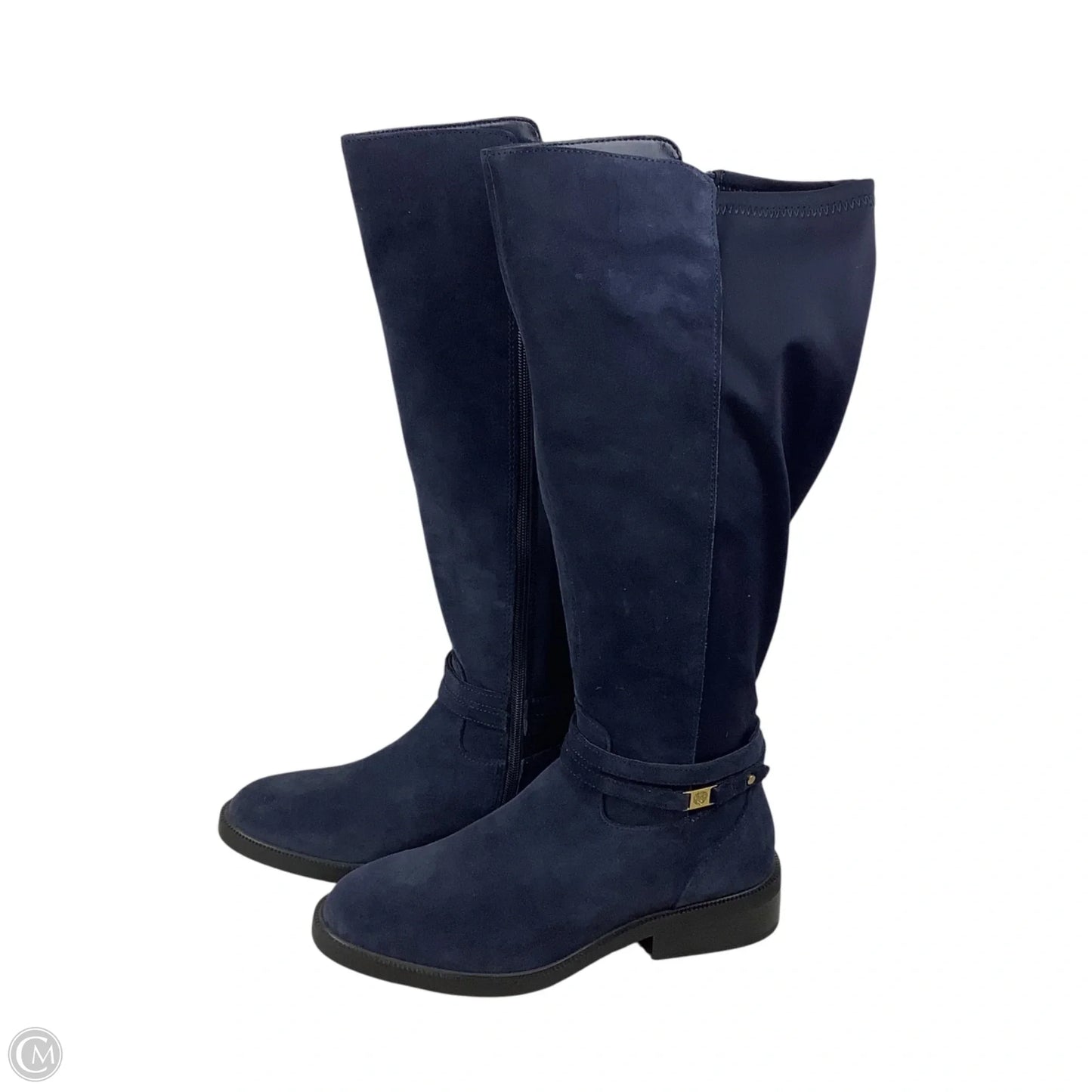 Boots Knee Flats By Vince Camuto In Navy, Size: 9.5W