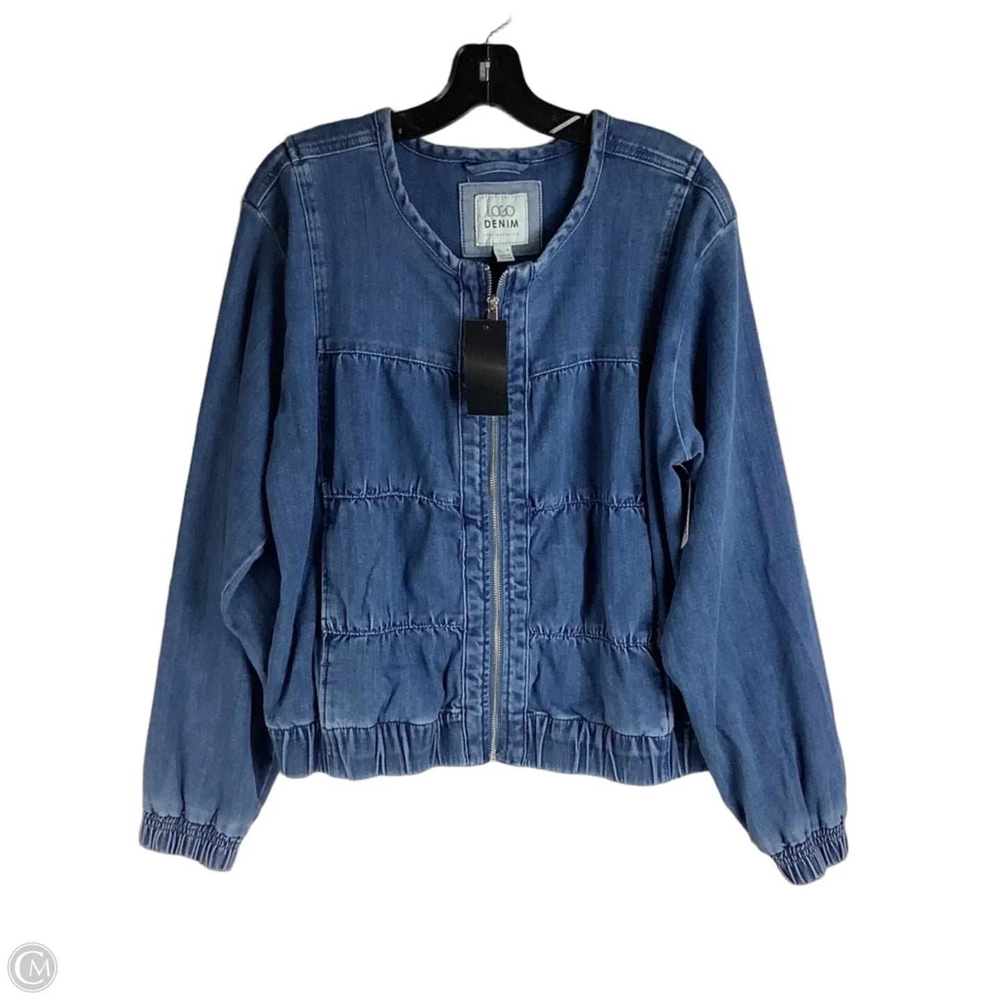 Jacket Denim By Logo In Blue Denim, Size: M