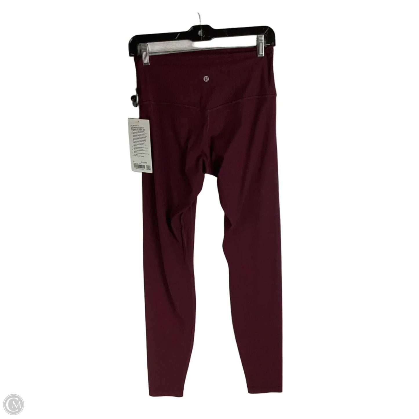 Athletic Leggings By Lululemon In Maroon, Size: 8