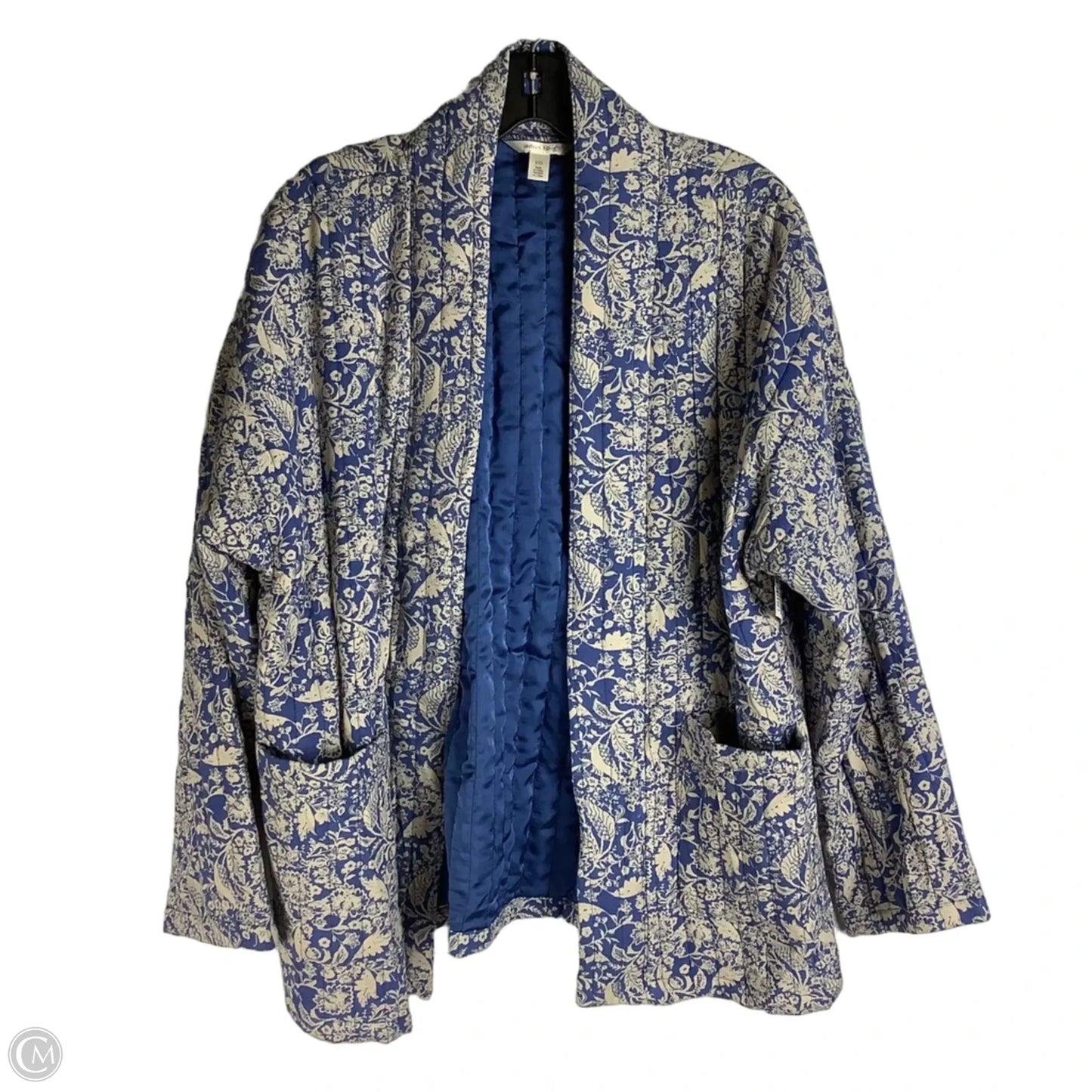 Jacket Puffer & Quilted By Autres Filles In Blue, Size: L