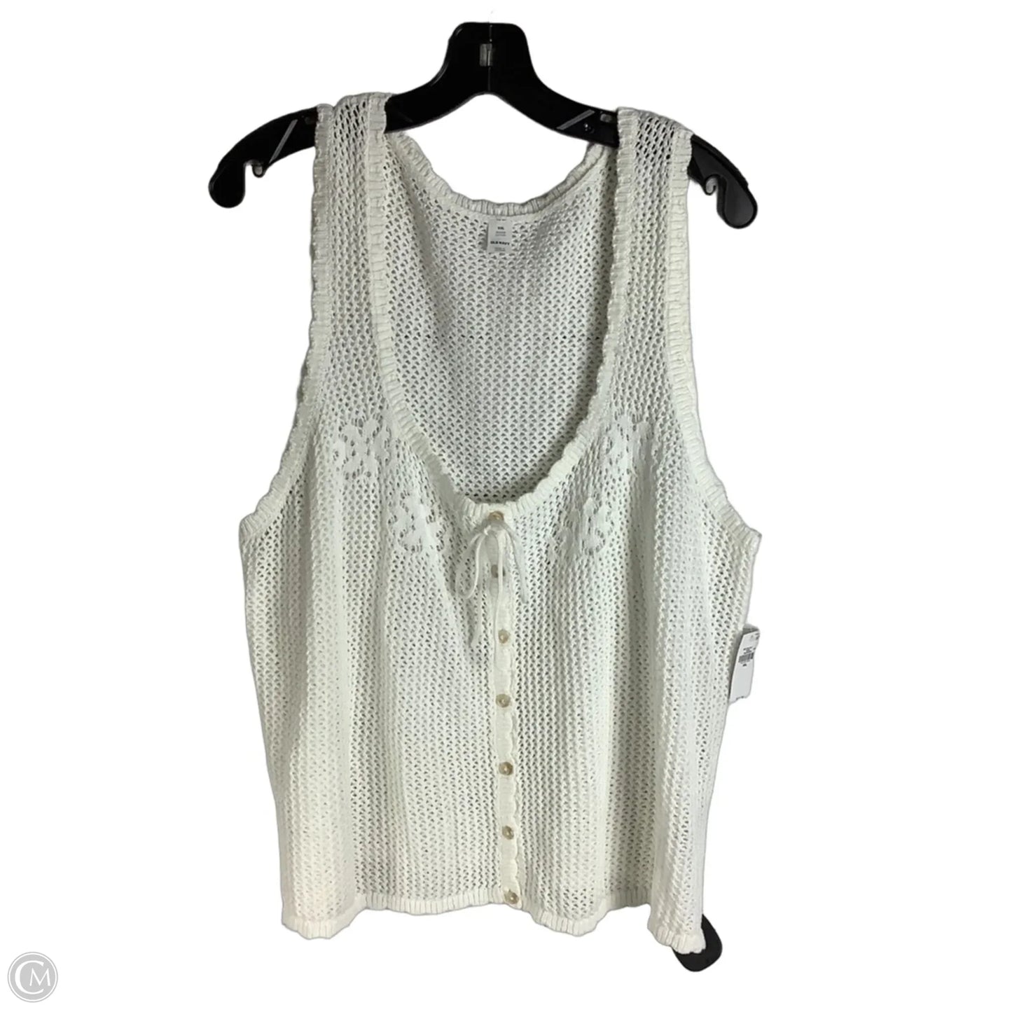 Top Sleeveless By Old Navy In White, Size: Xxl