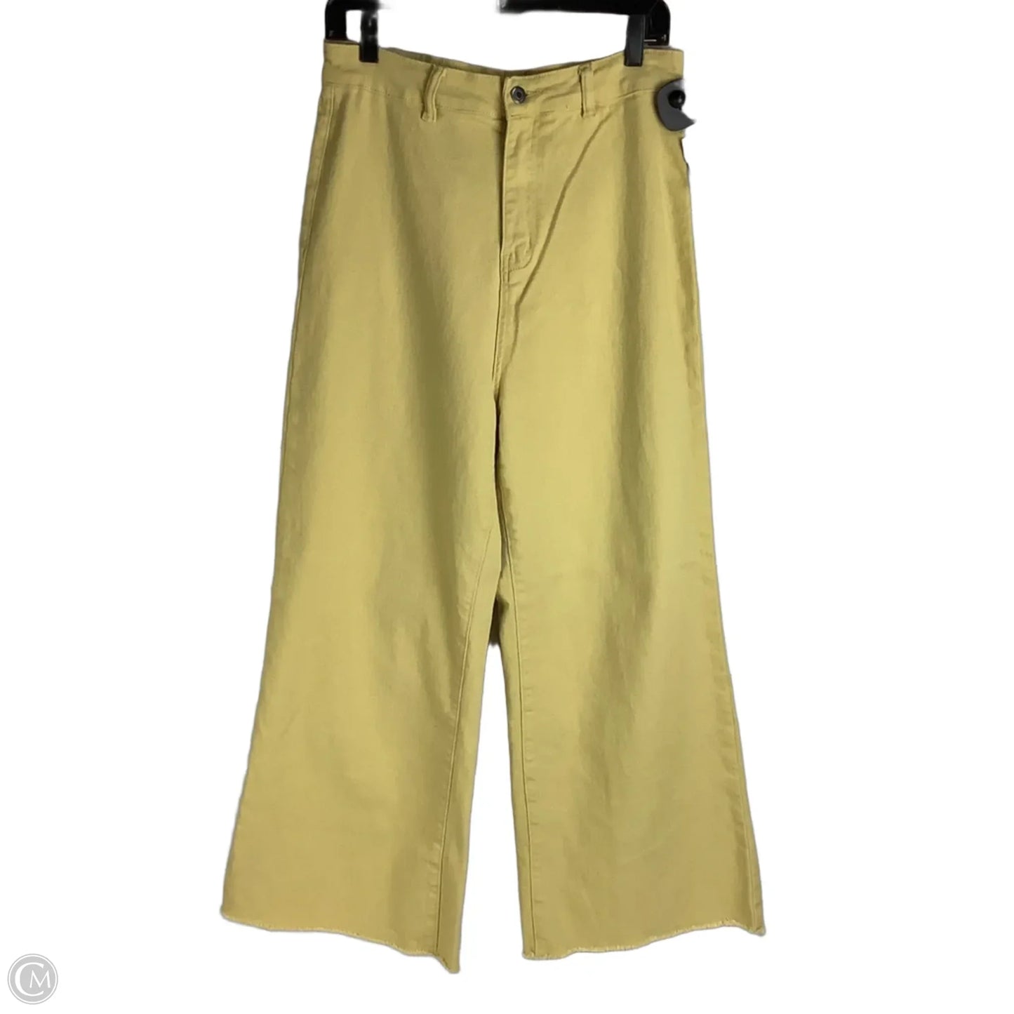 Pants Wide Leg By Anniewear In Yellow, Size: Xl