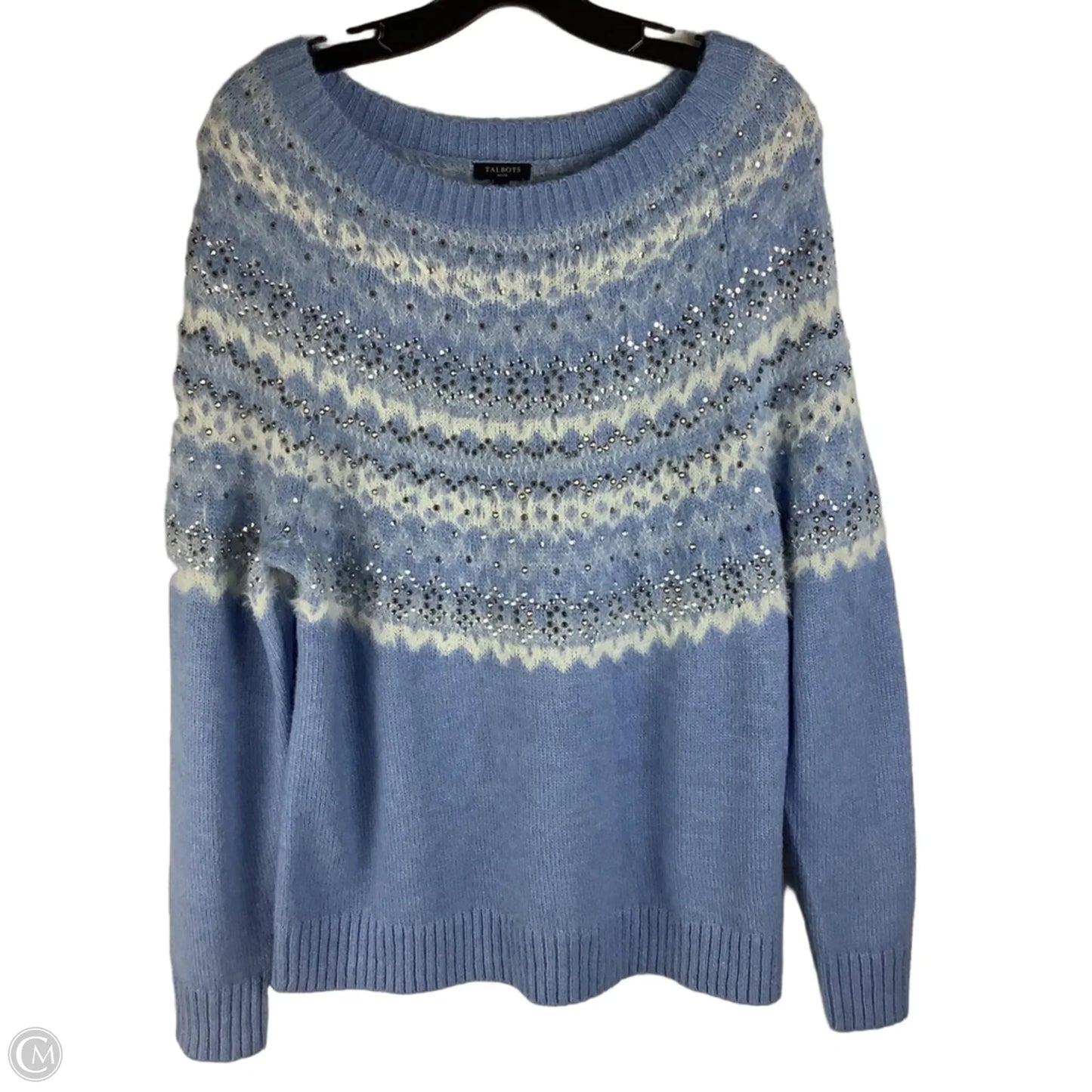 Sweater By Talbots In Blue, Size: L petite