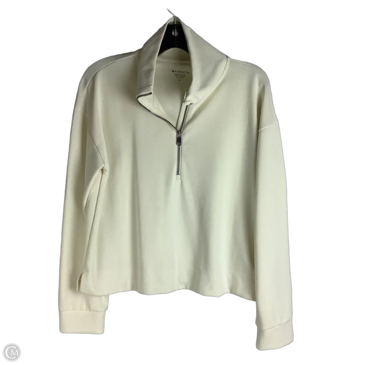 Athletic Sweatshirt Crewneck By Athleta In Yellow, Size: M