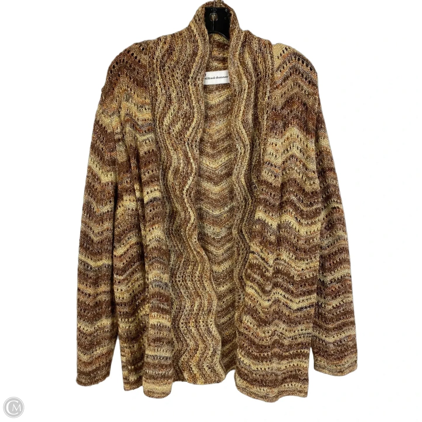 Sweater Cardigan By Alfred Dunner In Brown, Size: Xl