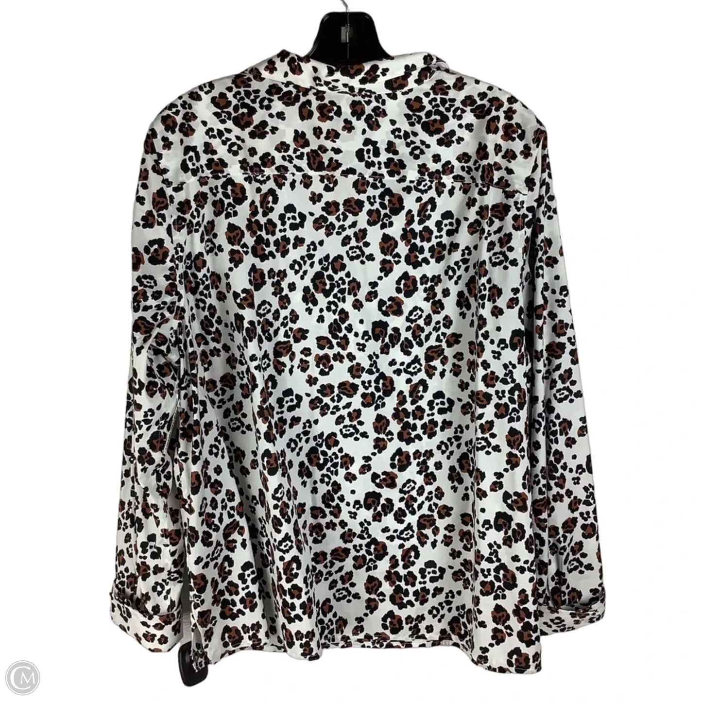 Top Long Sleeve By Talbots In Animal Print, Size: Xl