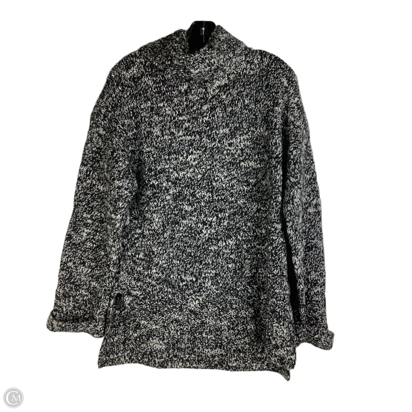 Sweater By Nordstrom In Black & White, Size: M