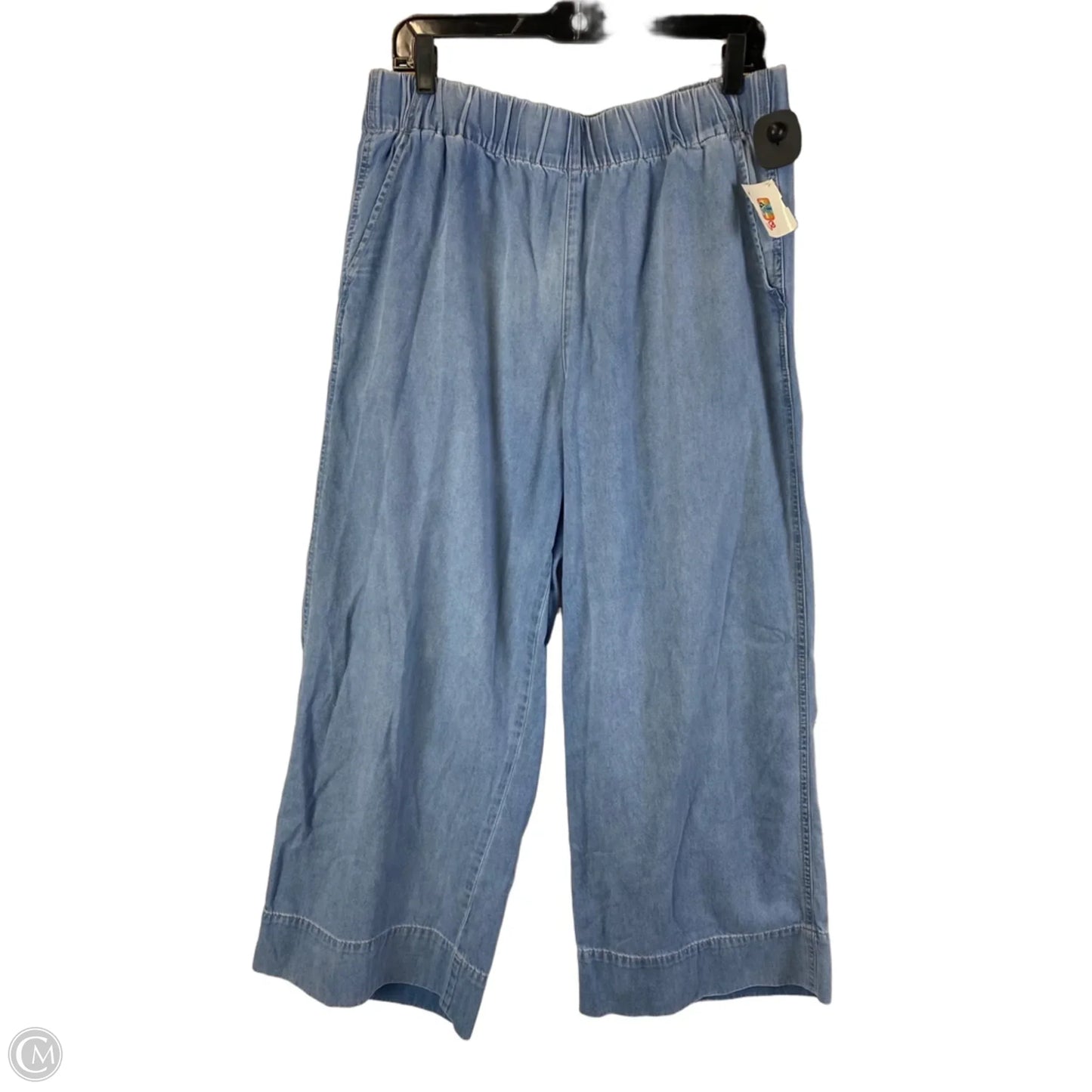 Jeans Wide Leg By J. Crew In Blue Denim, Size: L