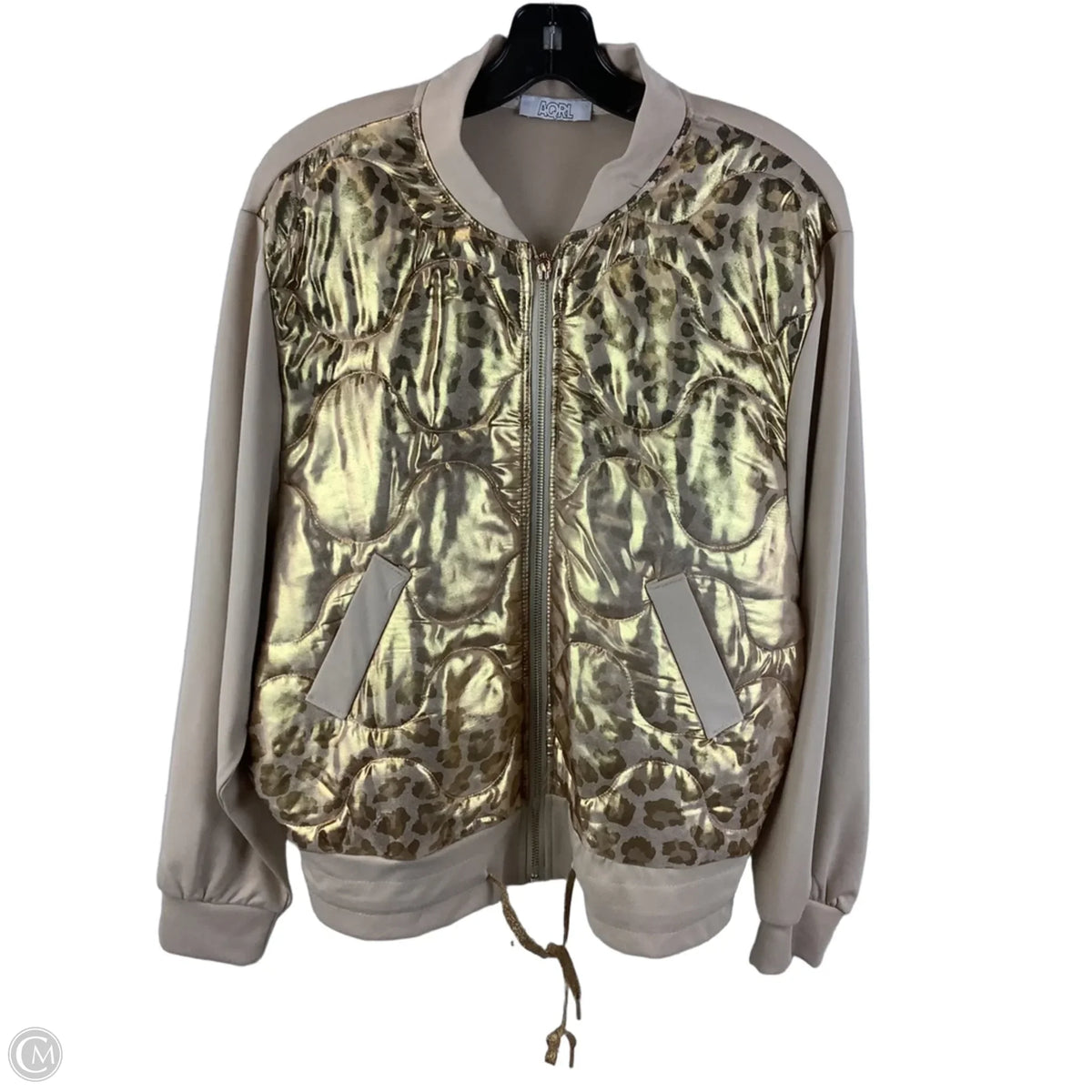 Jacket Puffer & Quilted By Clothes Mentor In Gold, Size: 0