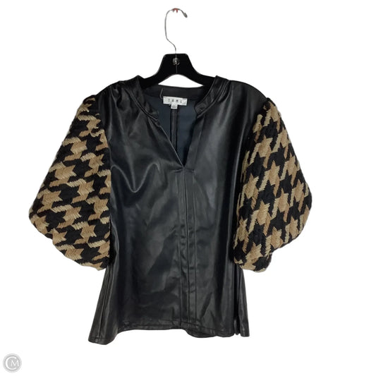 Top Short Sleeve By Thml In Black, Size: L