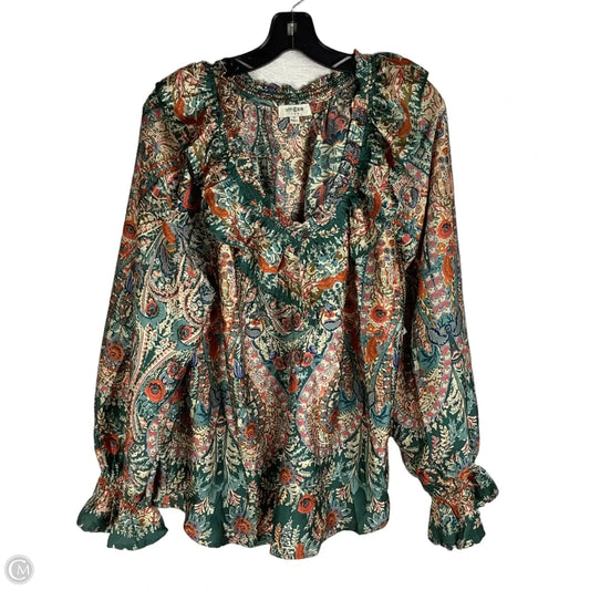 Top Long Sleeve By Umgee In Floral Print, Size: M