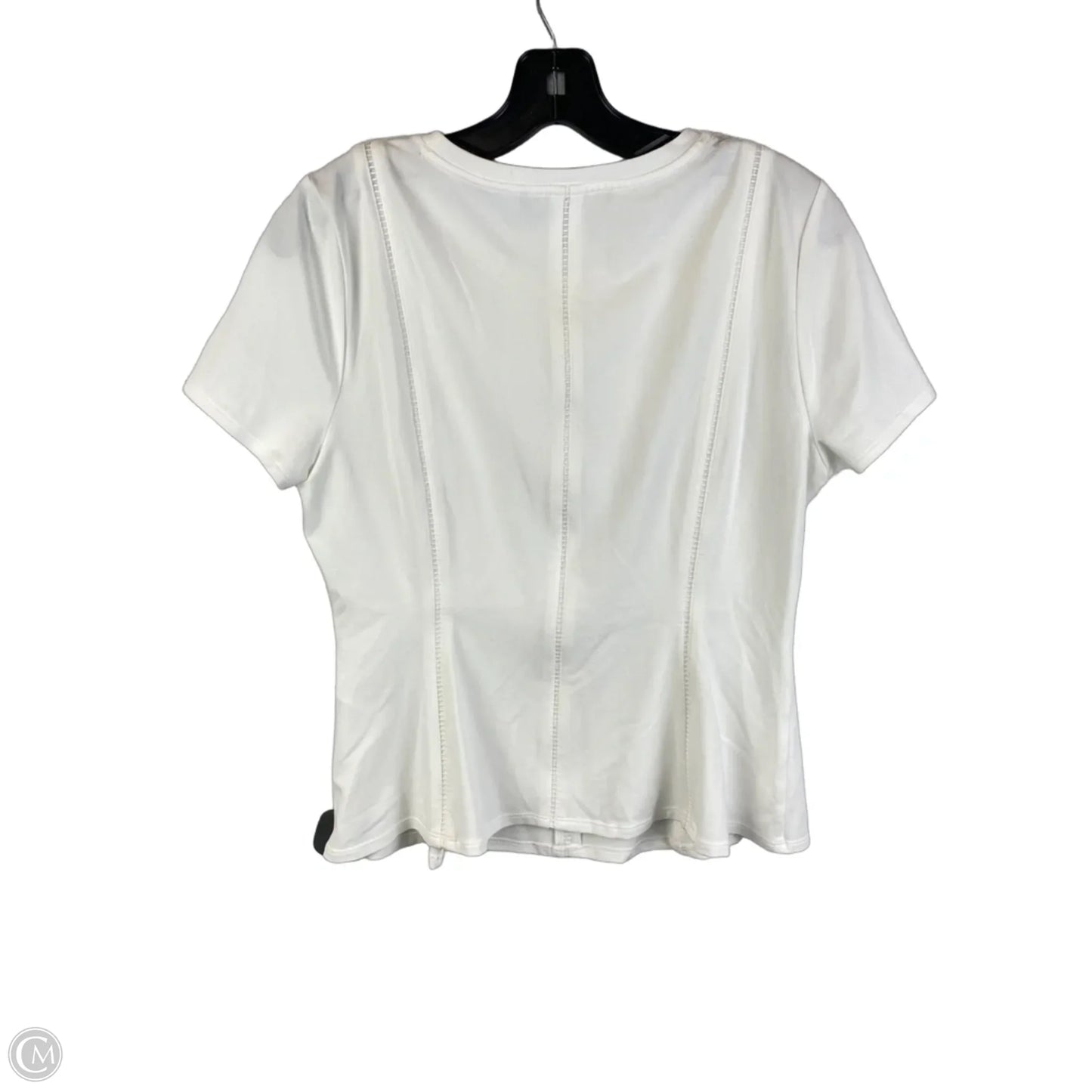Top Short Sleeve Basic By White House Black Market In White, Size: M