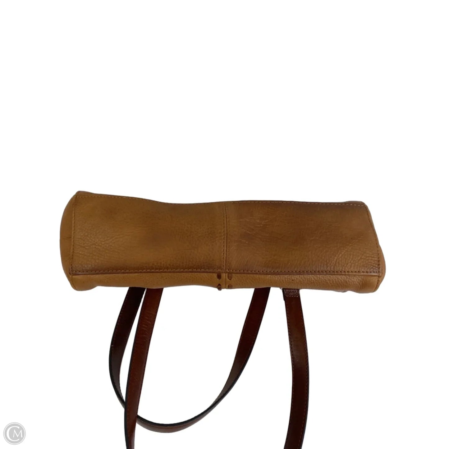 Handbag Leather By Fossil, Size: Medium