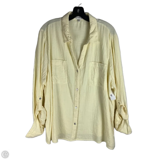 Top Long Sleeve By Wonderly In Yellow, Size: Xxl