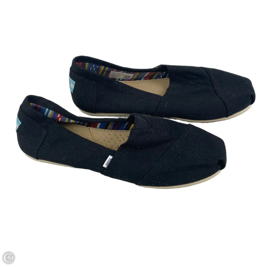 Shoes Flats By Toms In Black, Size: 9