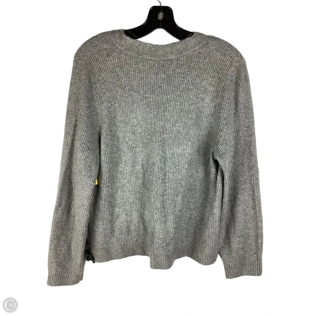 Sweater Cardigan By Talbots In Grey, Size: L