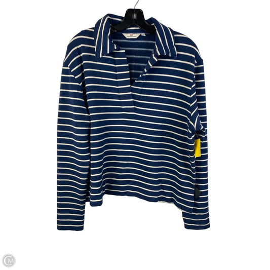Top Long Sleeve By Vineyard Vines In Striped Pattern, Size: L