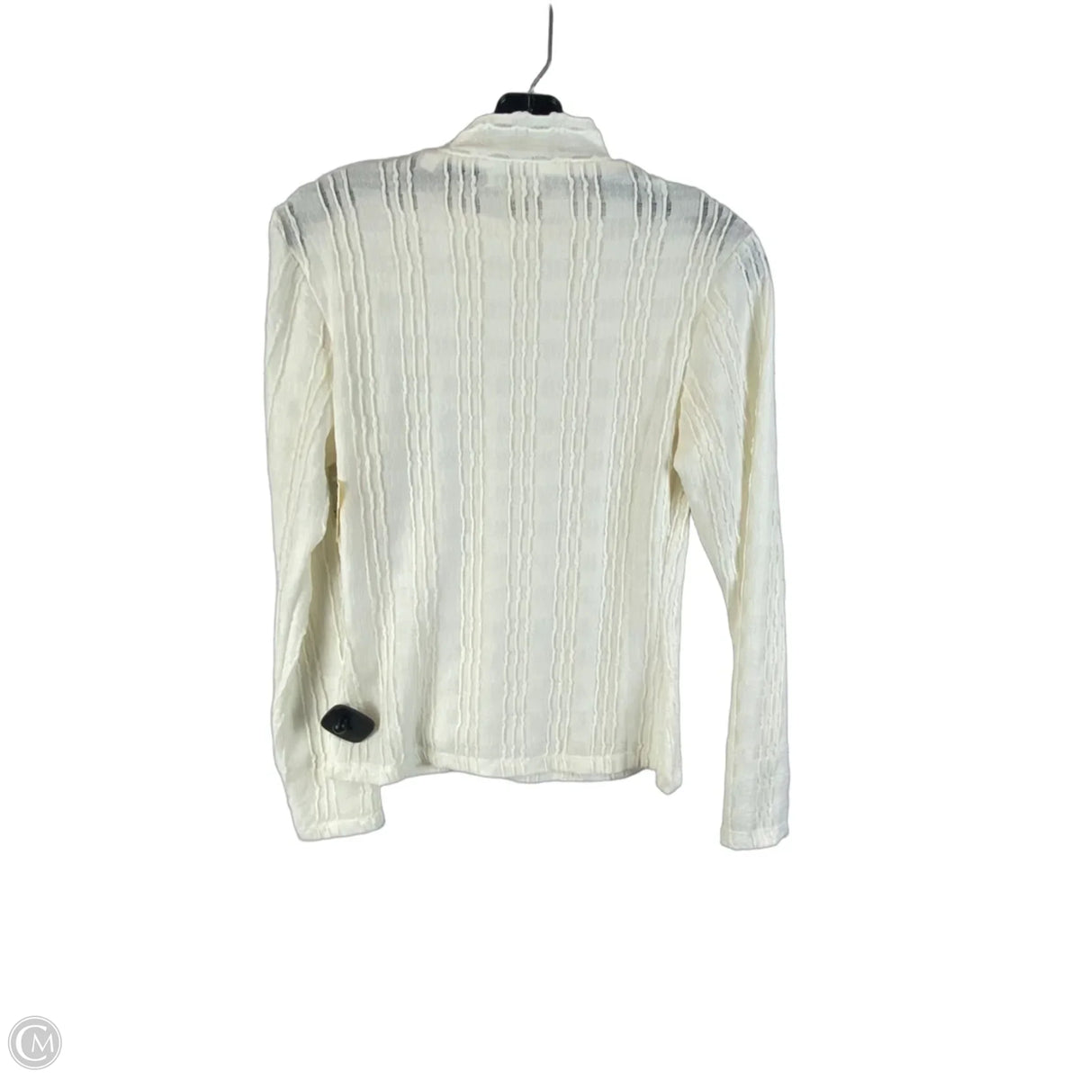 Top Long Sleeve By Max Studio In Cream, Size: S
