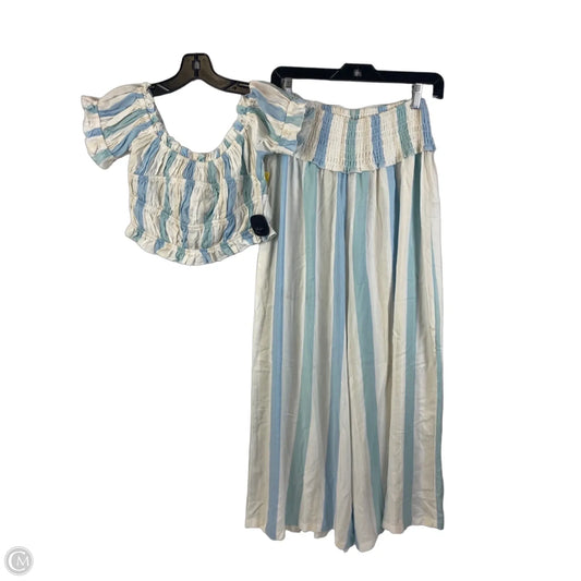 Pants Set 2pc By Ocean Drive In Striped Pattern, Size: S