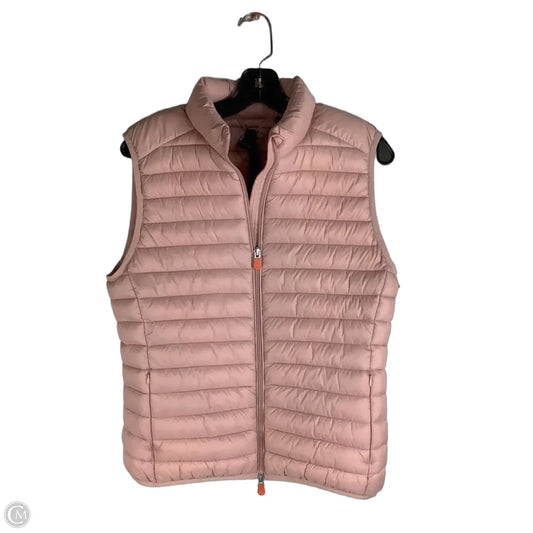 Vest Puffer & Quilted By Save The Duck In Pink, Size: M