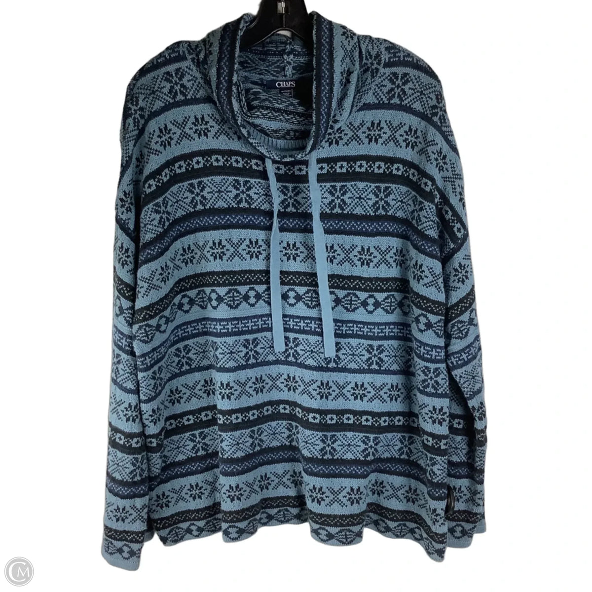 Sweater By Chaps In Blue, Size: Xl
