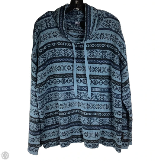Sweater By Chaps In Blue, Size: Xl