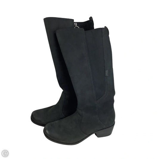 Boots Knee Heels By Teva In Black, Size: 9.5
