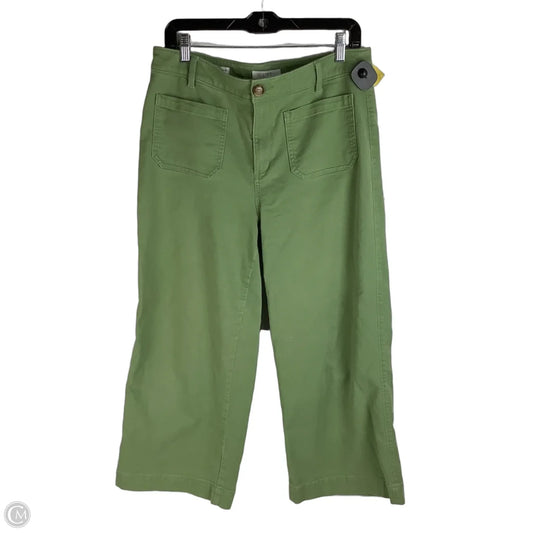 Pants Wide Leg By Loft In Green, Size: 10