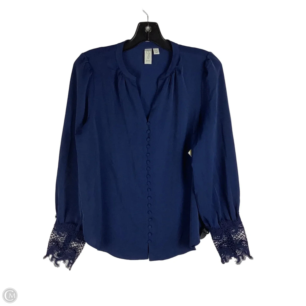 Top Long Sleeve Basic By Joie In Navy, Size: S