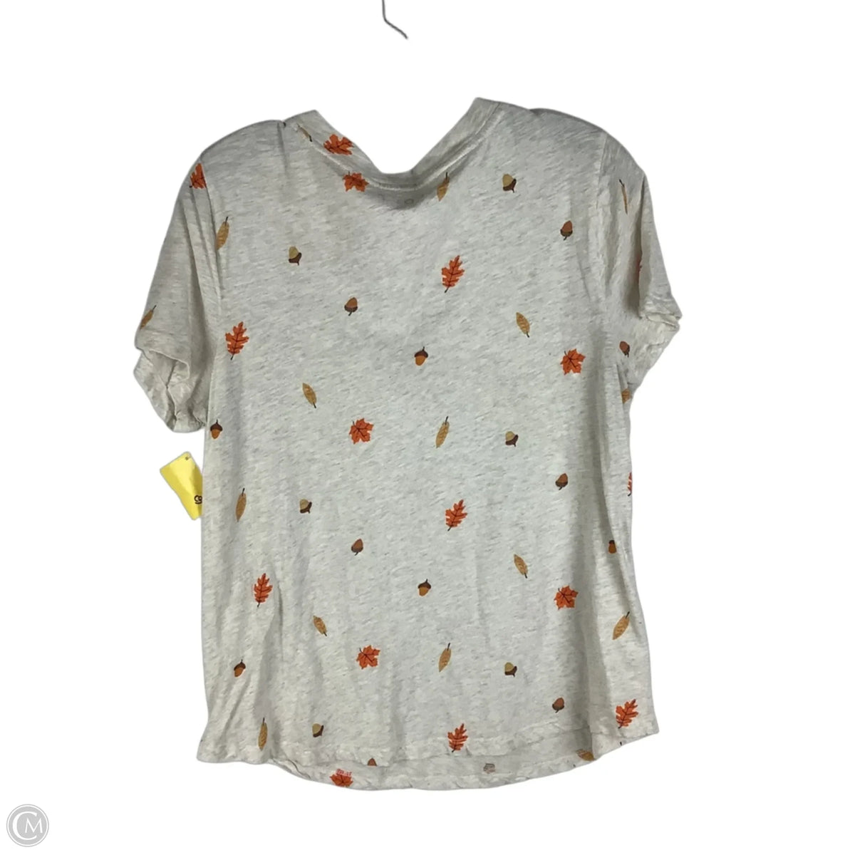 Top Short Sleeve Basic By Loft In Beige, Size: L