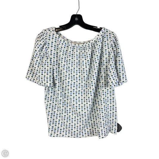 Top Short Sleeve By Loft In Floral Print, Size: M