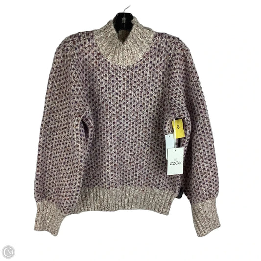 Sweater By Cece In Pink Purple Tan, Size: M