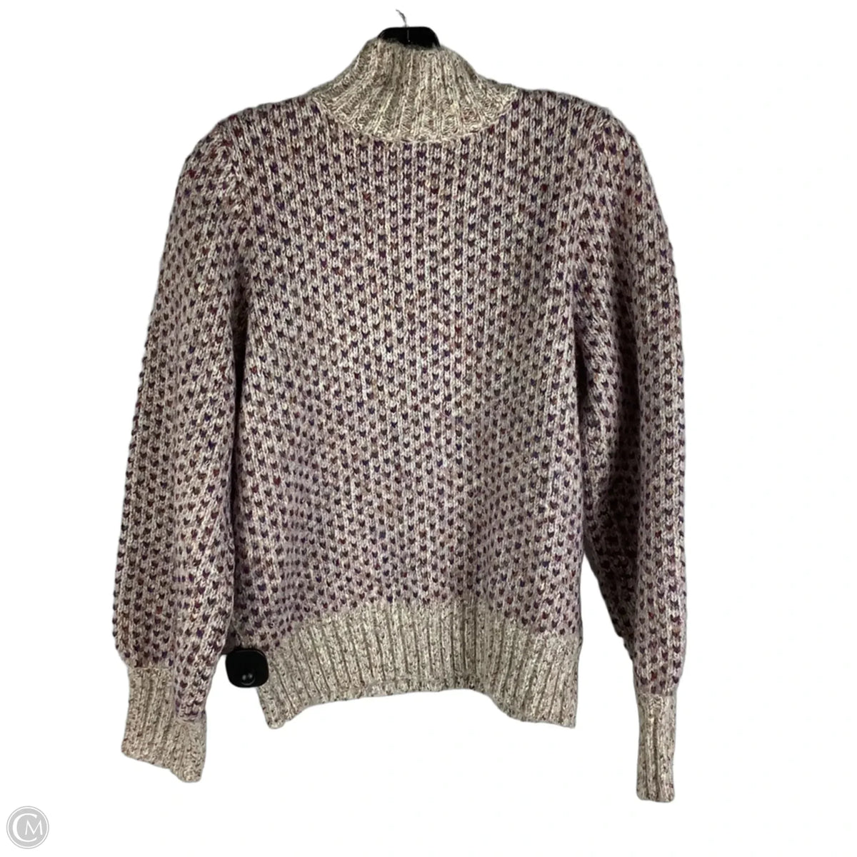 Sweater By Cece In Pink Purple Tan, Size: M