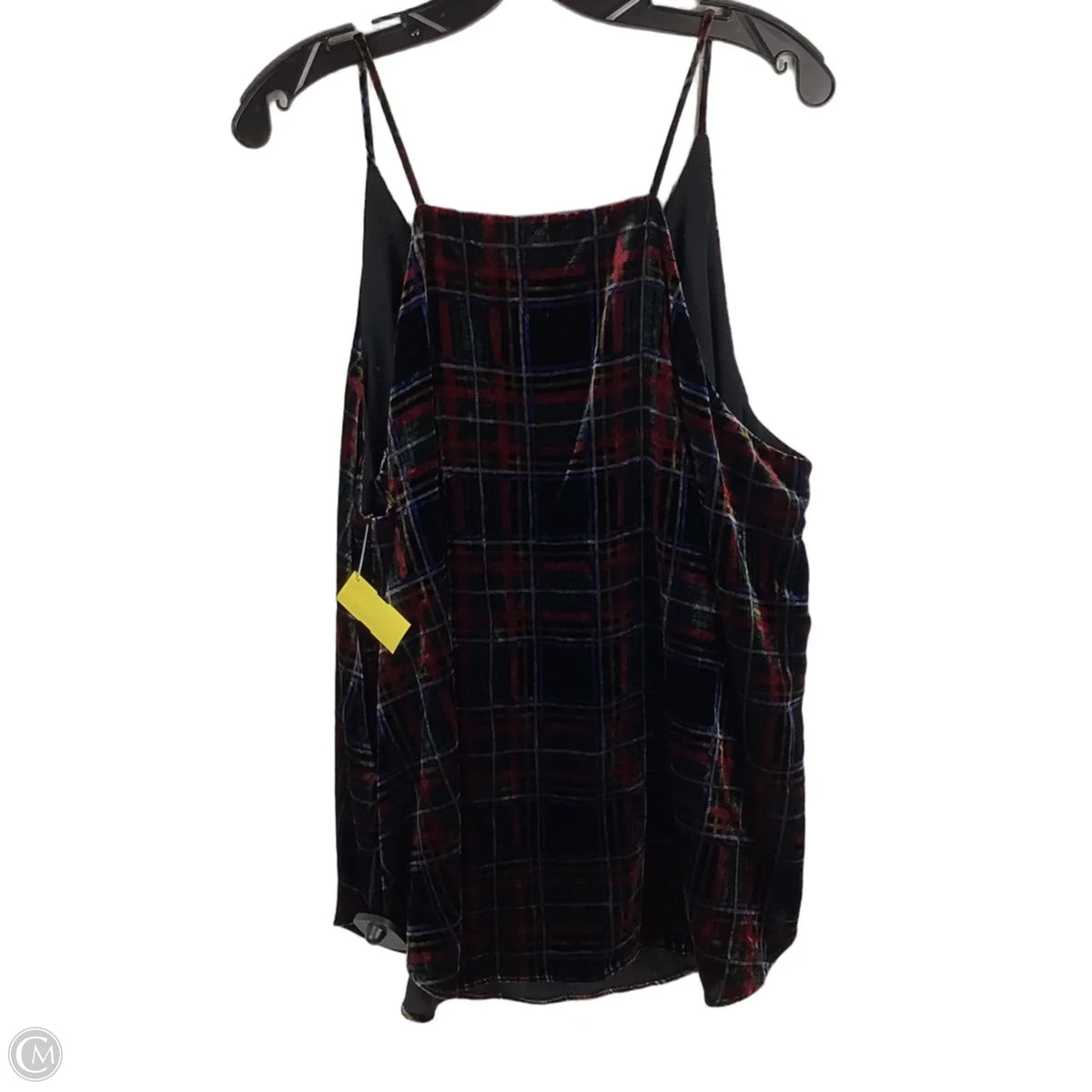 Top Sleeveless By Loft In Plaid Pattern, Size: Xl